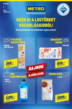 Előnézet Metro - Élelmiszer és Szezonális katalógus 2026/01 érvényes 2026.01.02.-tól