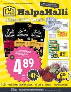 Esikatselu Halpa Halli tarjoukset voimassa alkaen 17/09/2025