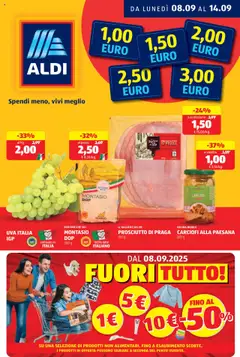 Anteprima Volantino Aldi	 valida dal 08/09/2025