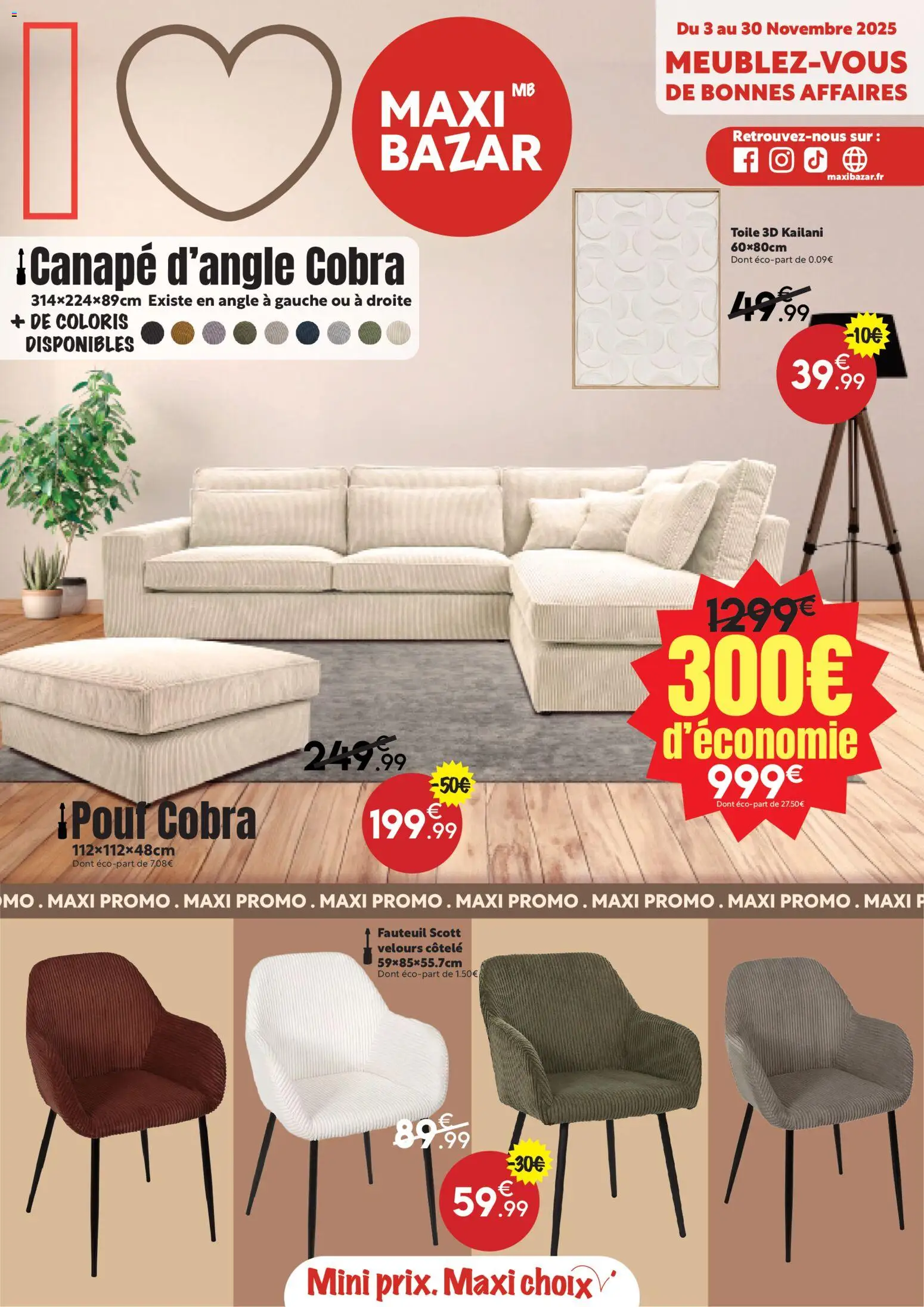 Maxi Bazar catalogue - page 1 - valable à partir du 03/11/2025