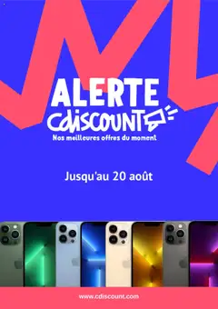 Aperçu Cdiscount catalogue valable à partir du 07/08/2025