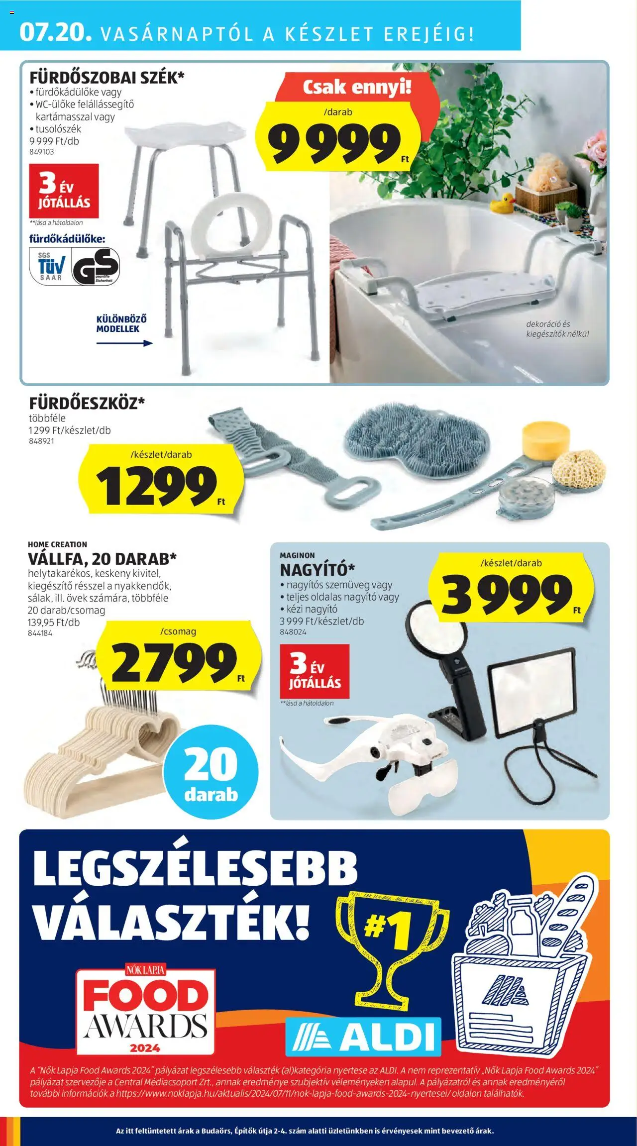 Aldi Akciós újság - 50oldal - érvényes 2025.07.17.-tól