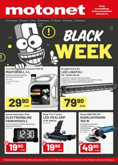 Esikatselu Motonet - Black Week voimassa alkaen 12/11/2025