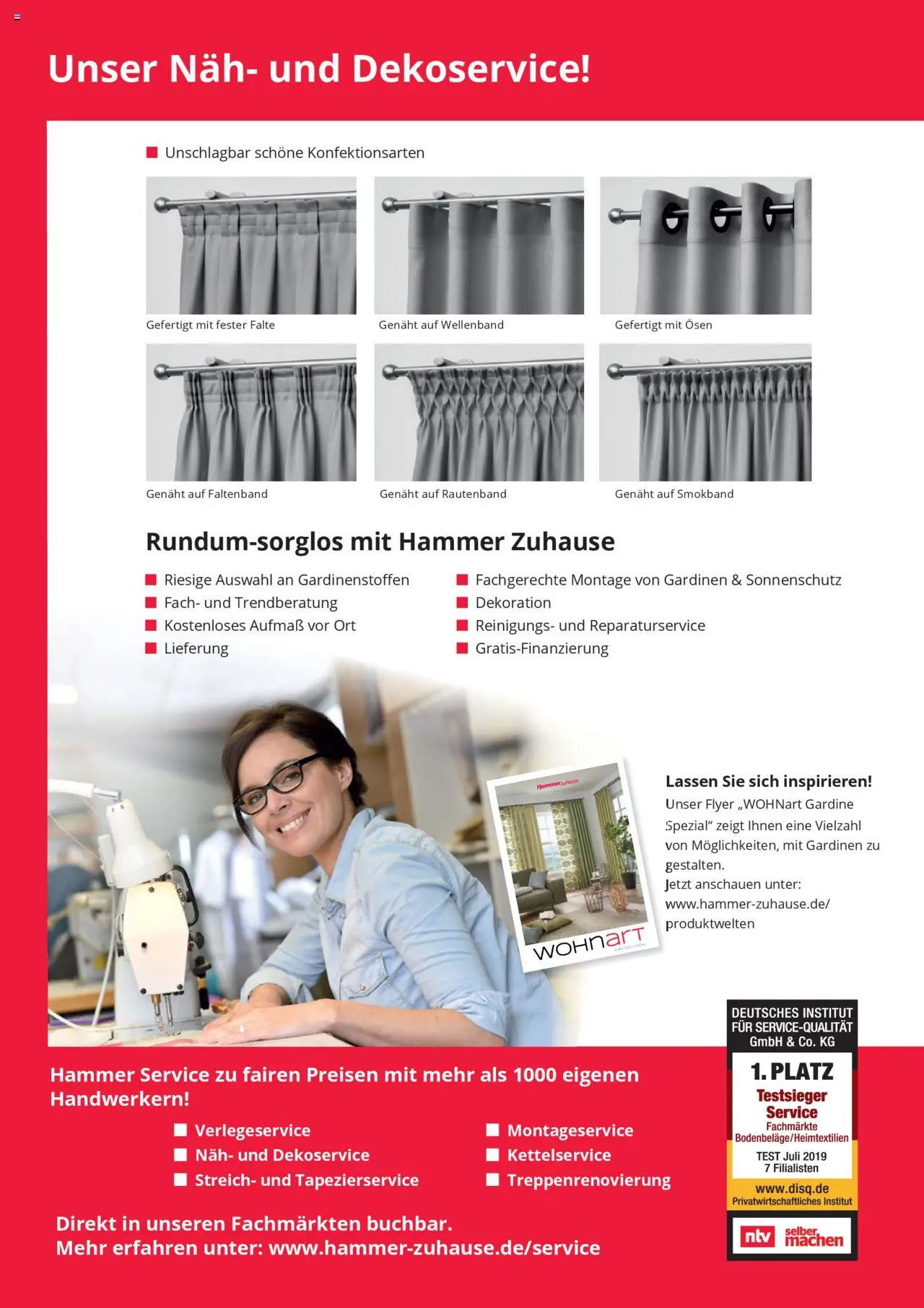 Hammer Zuhause Gardinentischware - Seite 24 - gültig ab 01.09.2025