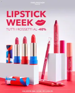 Anteprima Yves Rocher Lipstick Week catalogo valida dal 22/07/2025