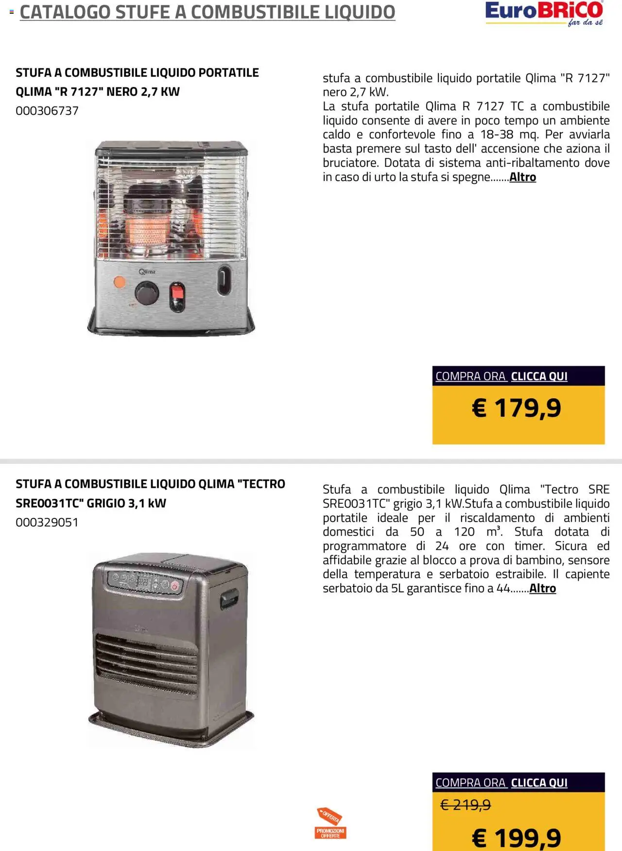 Eurobrico Stufe a Combustibile Liquido catalogo - pagina 2 - valido dal 23/07/2025