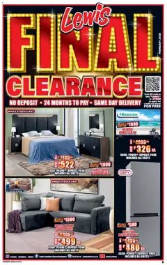 Preview Lewis Stores - Botswana Clearance Specials valid from 23/02/2026