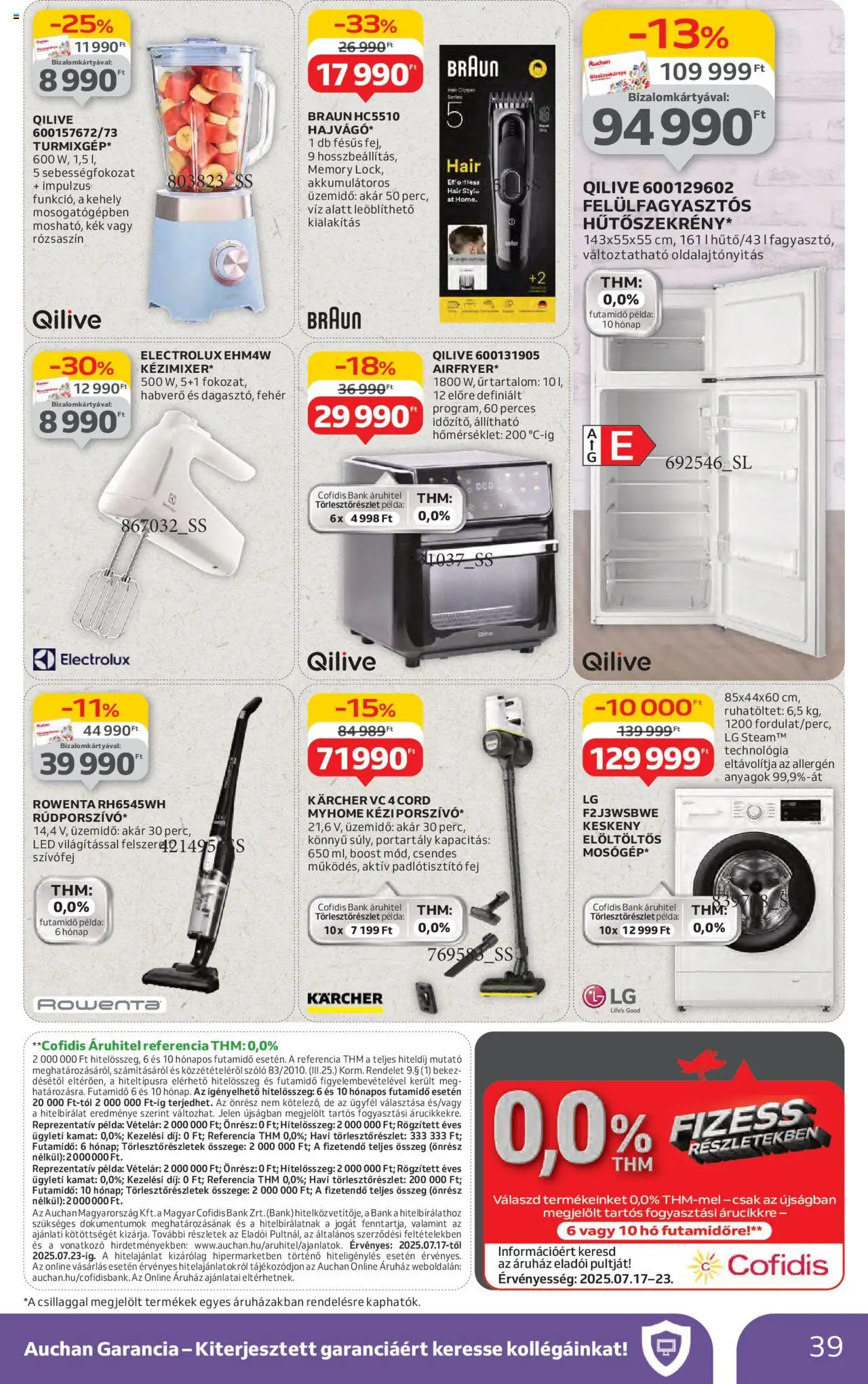 Auchan Akciós újság - 39oldal - érvényes 2025.07.17.-tól