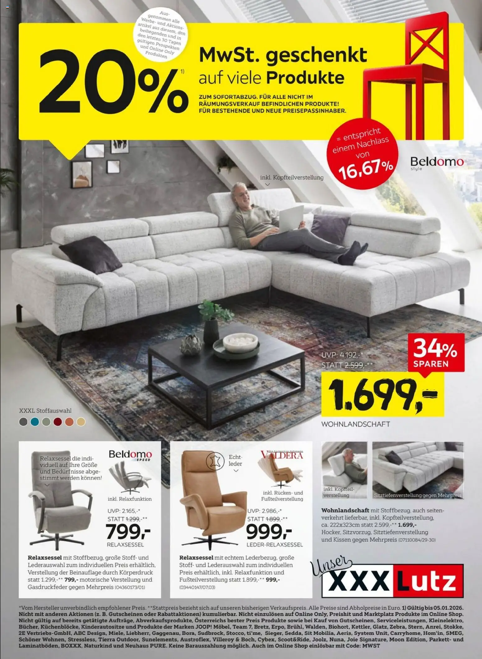 XXXLutz Sitzgarniture - Seite 1- gültig ab 29.12.2025