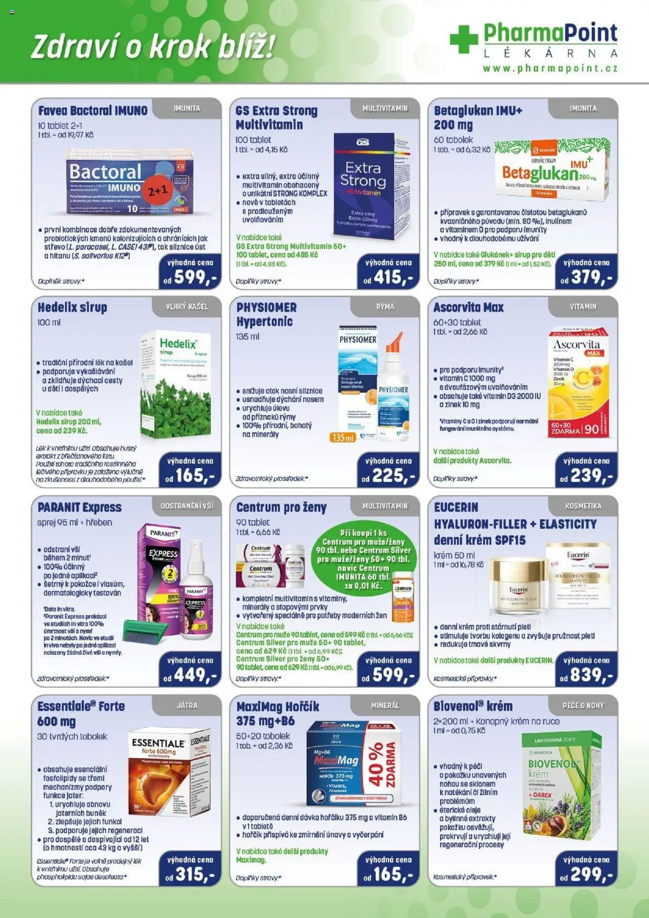 Pharmapoint leták - strana 1- platný od 01.09.2025
