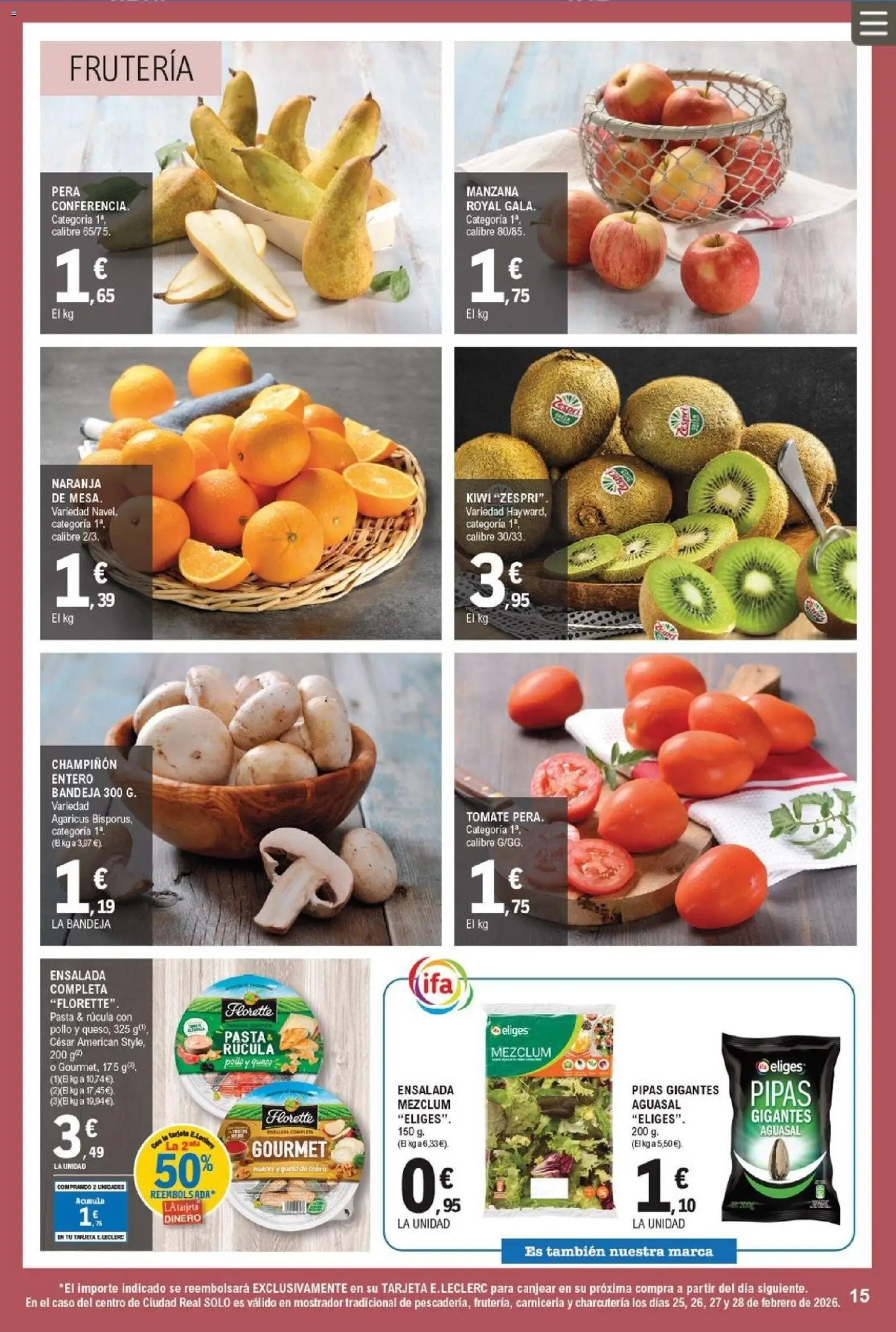 E.Leclerc folleto - Página de 15 - Válido desde 25/02/2026