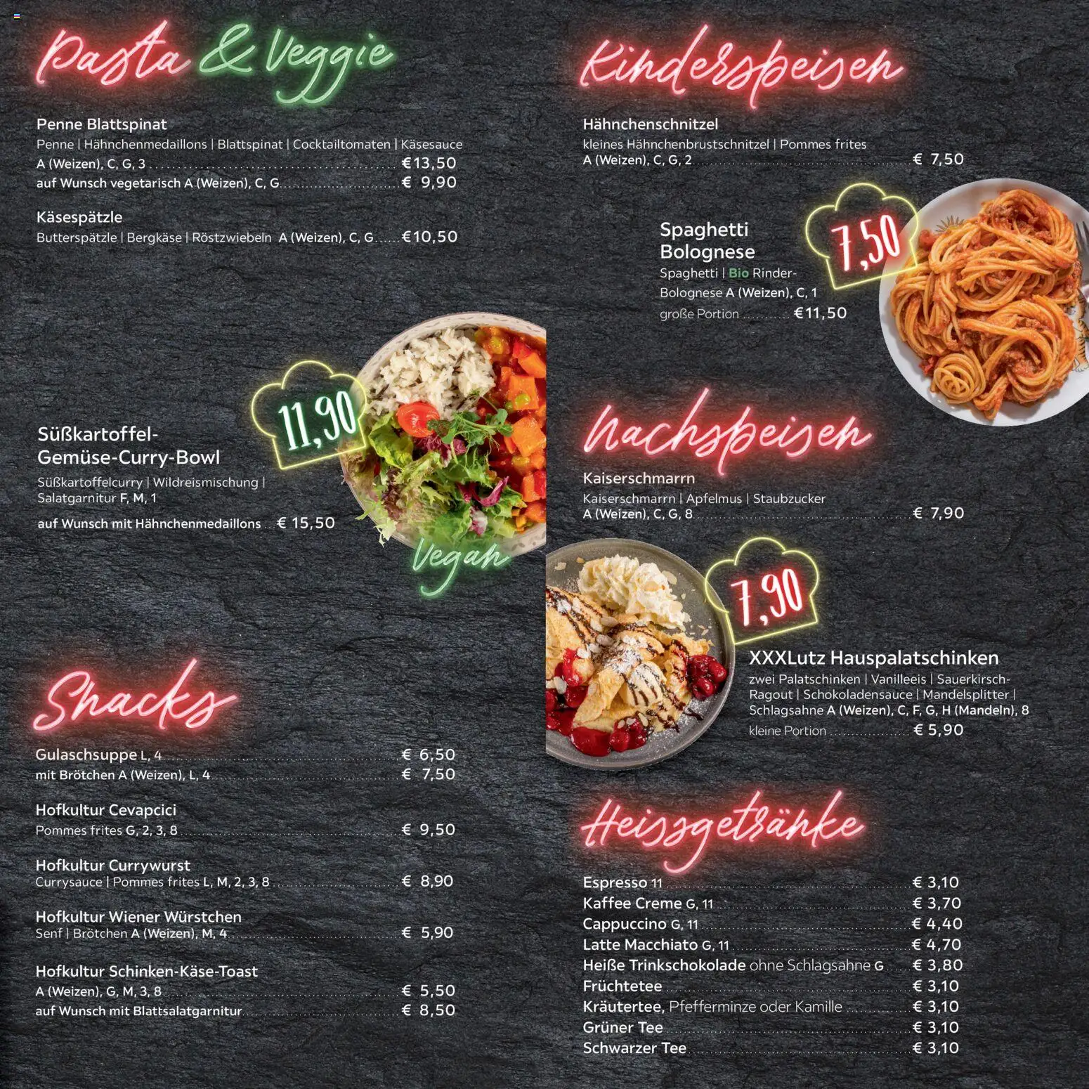 XXXL Lutz - Speisekarte - Seite 4 - gültig ab 19.12.2025