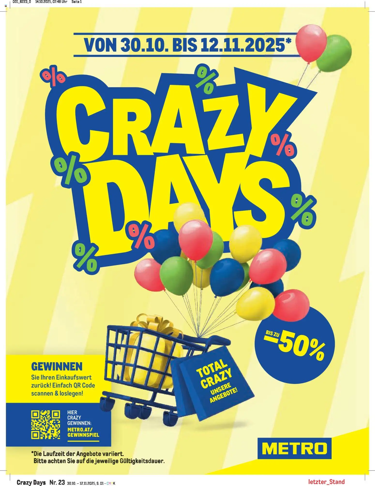 Metro Crazy Days - Seite 1- gültig ab 30.10.2025