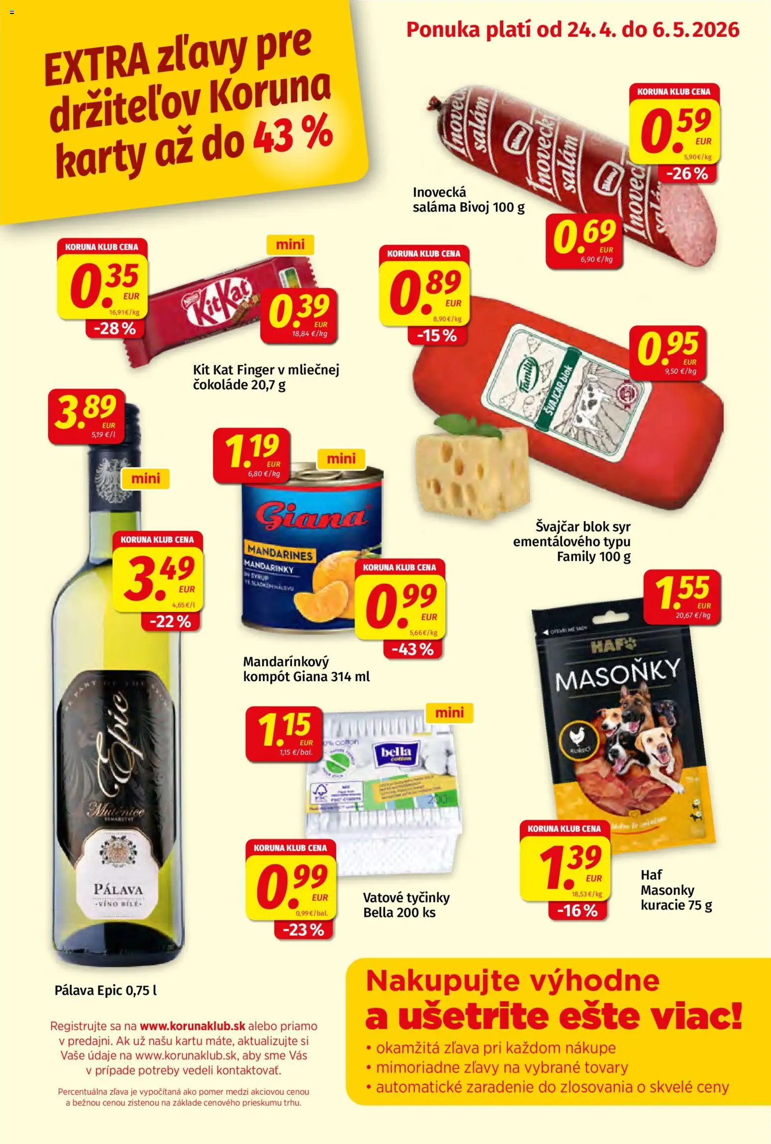 Koruna klub - strana 1- platný od 24.04.2026