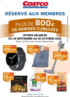 Aperçu Costco catalogue valable à partir du 29/09/2025