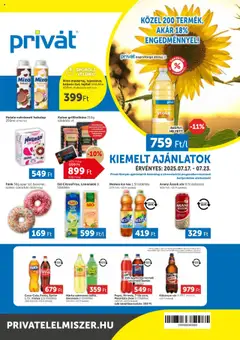 Előnézet PRIVÁT Akciós újság érvényes 2025.07.17.-tól