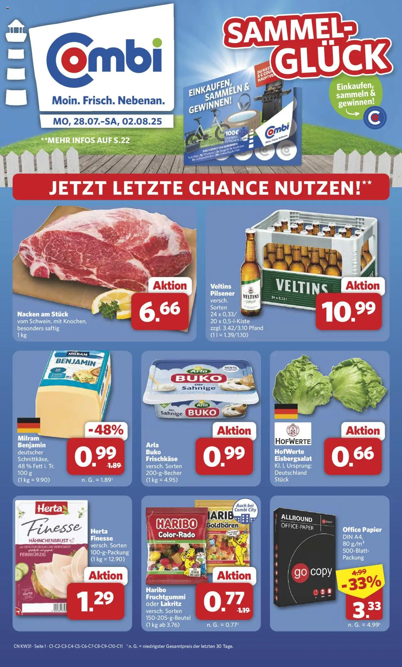 Combi Prospekt 	 - Seite 1 - gültig ab 28.07.2025