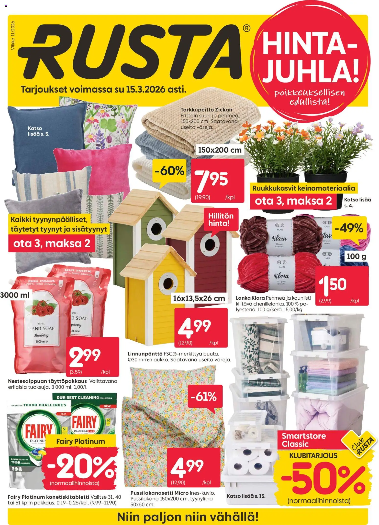 Rusta tarjoukset - sivu 1- voimassa alkaen 09/03/2026