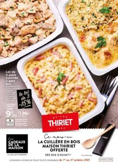 Aperçu Thiriet Catalogue livraison à domicile  valable à partir du 01/10/2025