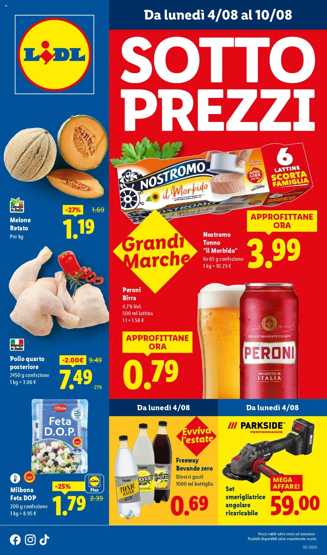 Volantino Lidl	 - pagina 1 - valido dal 04/08/2025