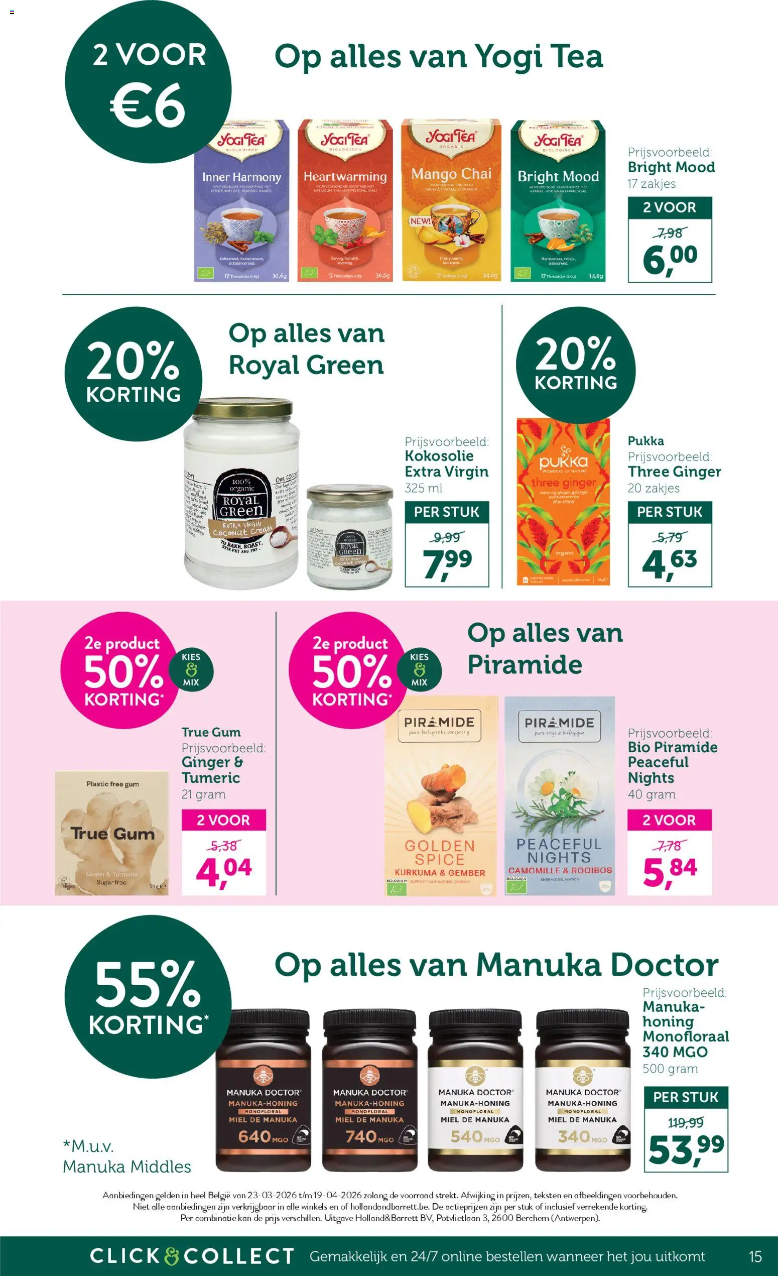Holland & Barrett folder / publicité - page 15- valid from 23/03/2026