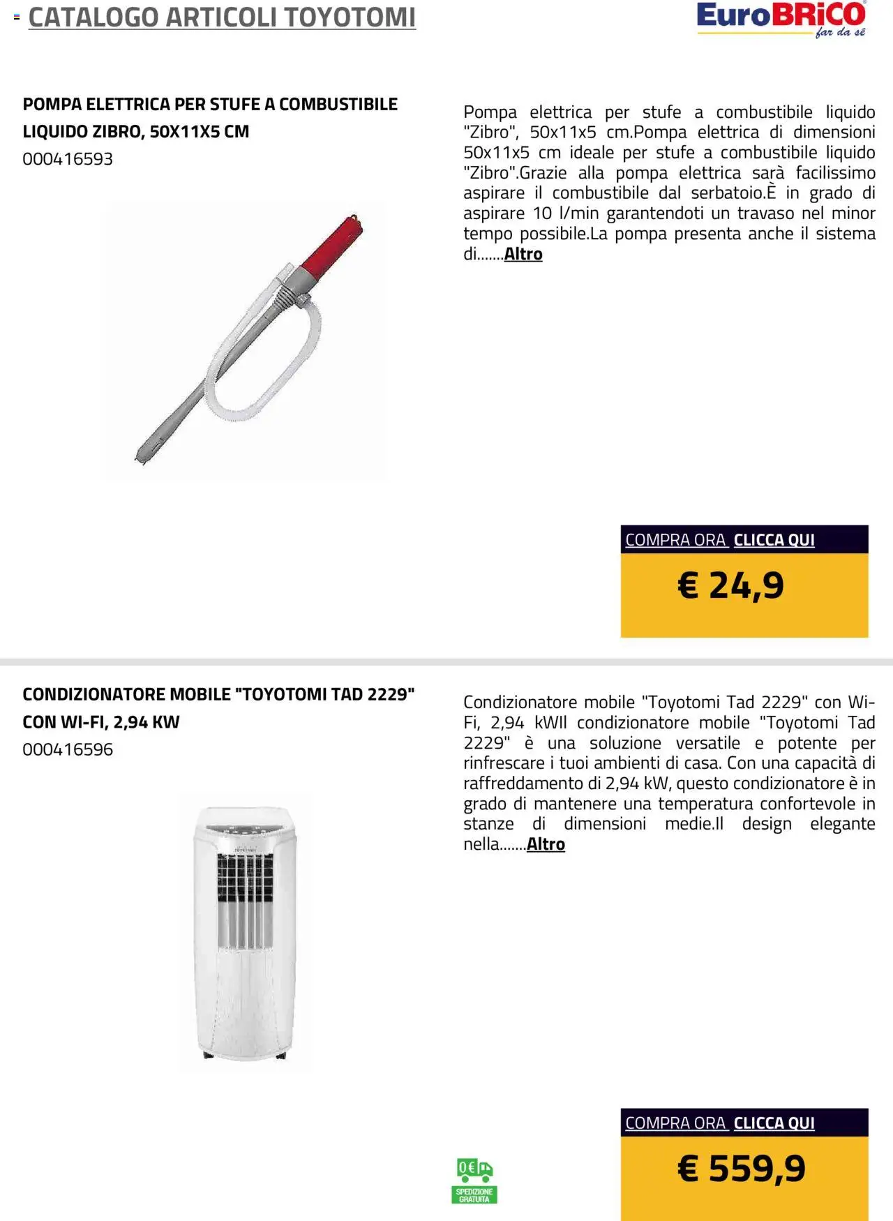 Eurobrico Articoli Toyotomi catalogo - pagina 14 - valido dal 23/07/2025