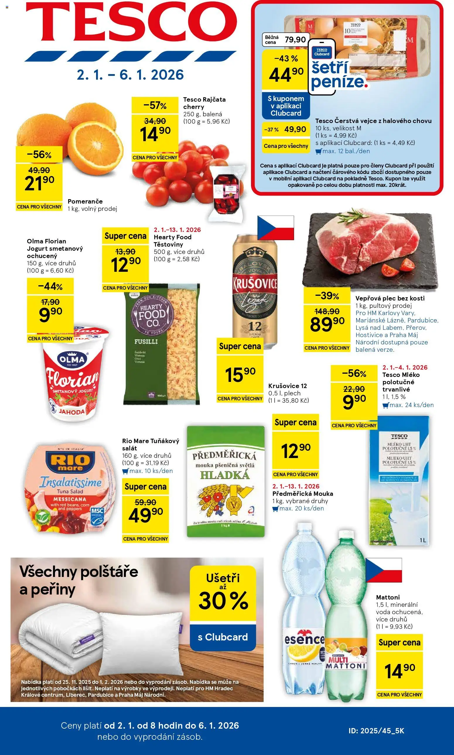 Tesco leták - Hypermarket - strana 1- platný od 02.01.2026