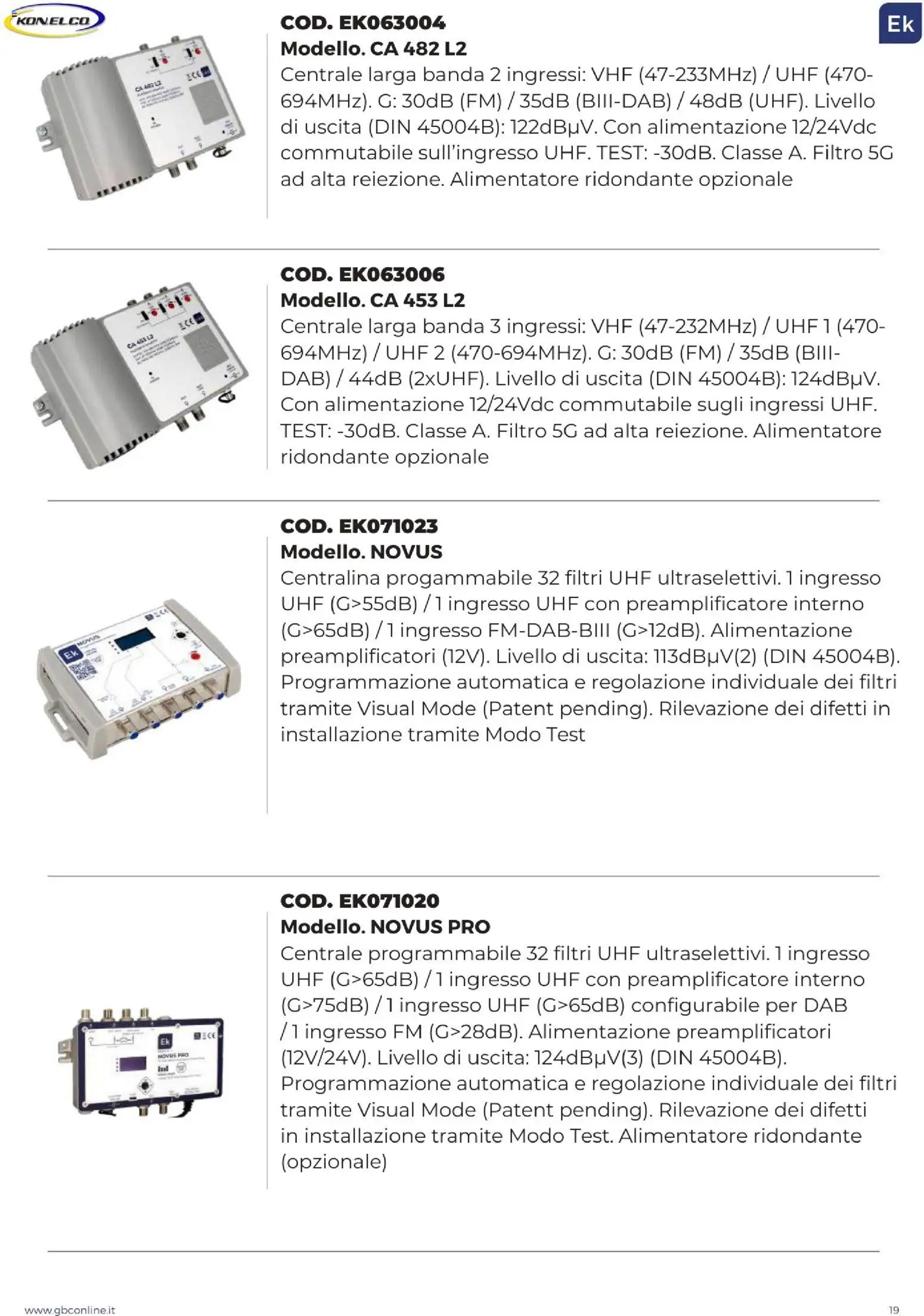 GBC Catalistino EK Konelco catalogo - pagina 19 - valido dal 09/12/2025