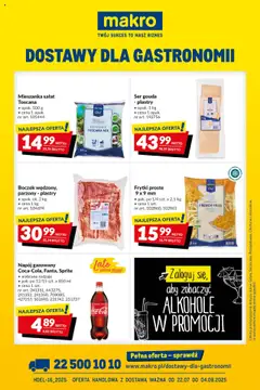 Podgląd Makro Gazetka - Dostawy dla gastronomii ważny od 22.07.2025
