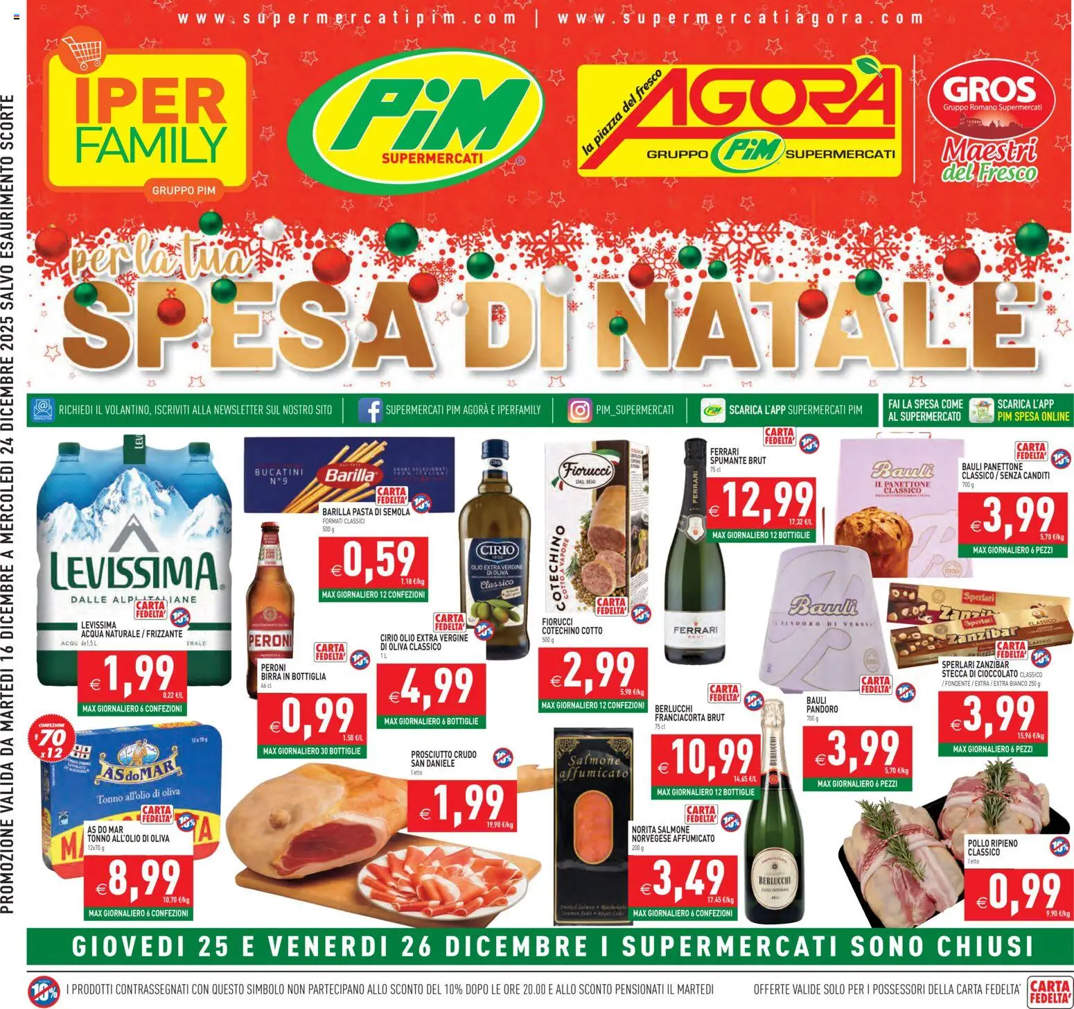 Volantino PIM Supermercati	 - pagina 1 - valido dal 16/12/2025