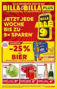 Vorschau Billa Flugblatt - Burgenland gültig ab 14.08.2025