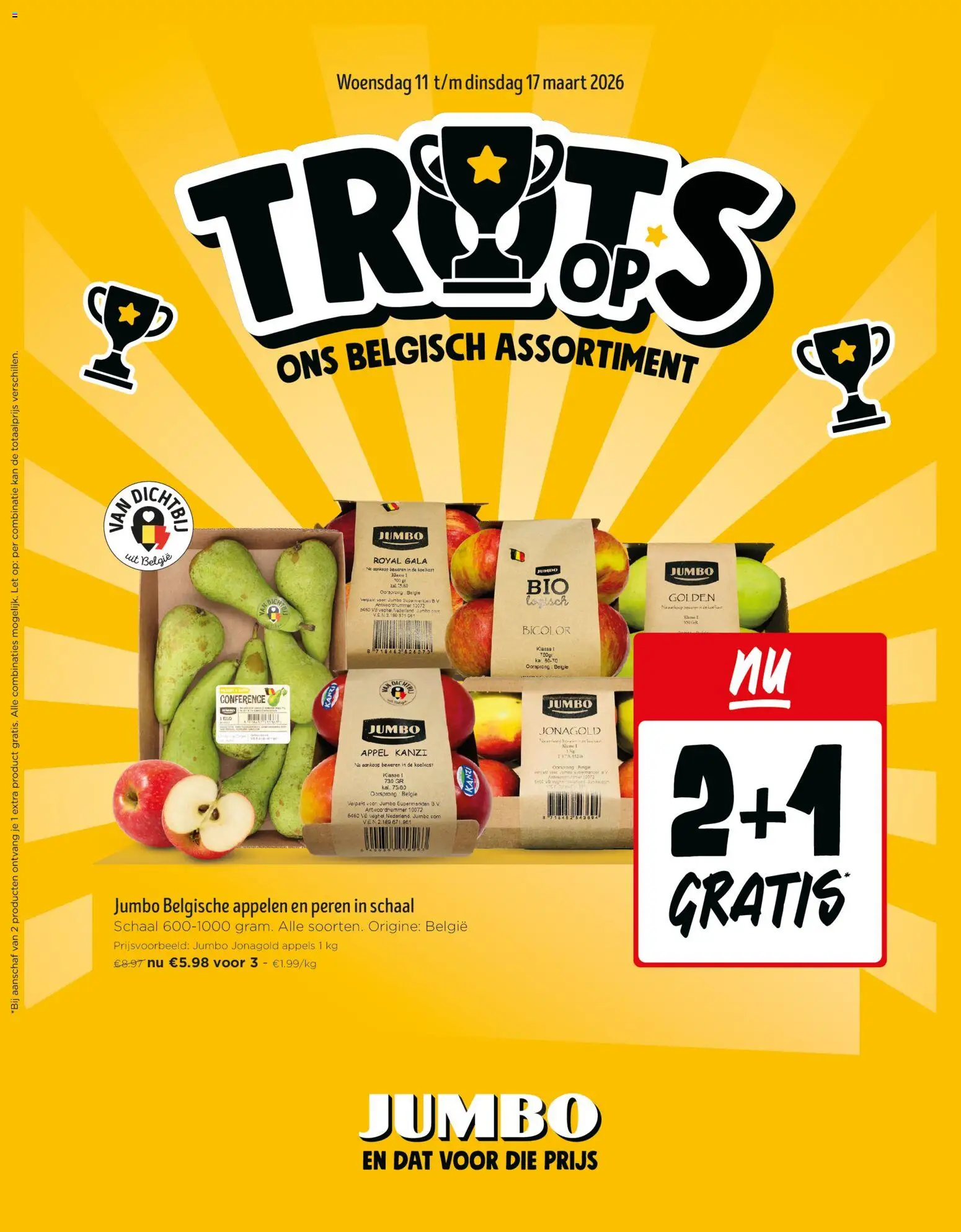 JUMBO folder / publicité - pagina 1- geldig vanaf 11/03/2026