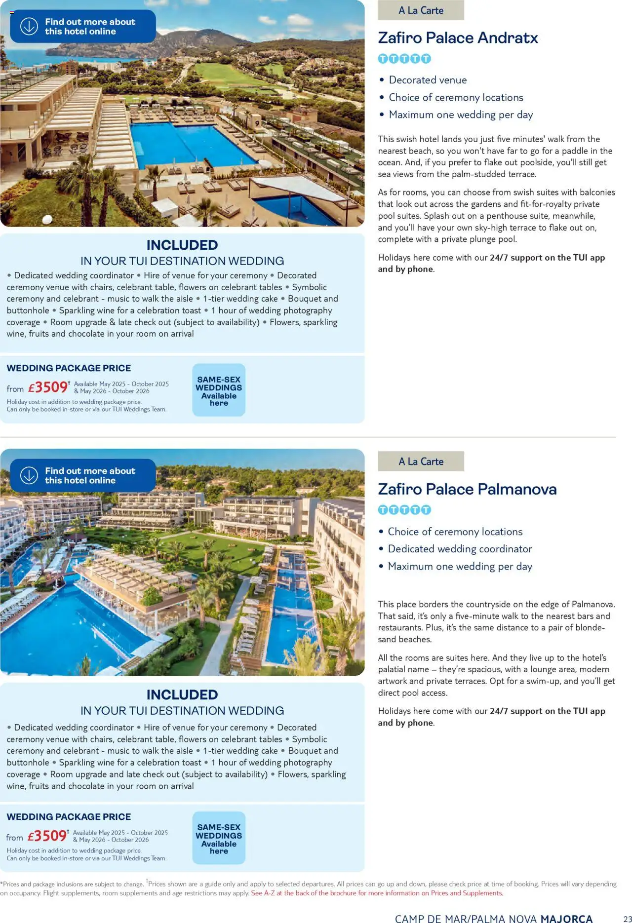 TUI - Weddings 2026 - page 23- valid from 01/05/2025