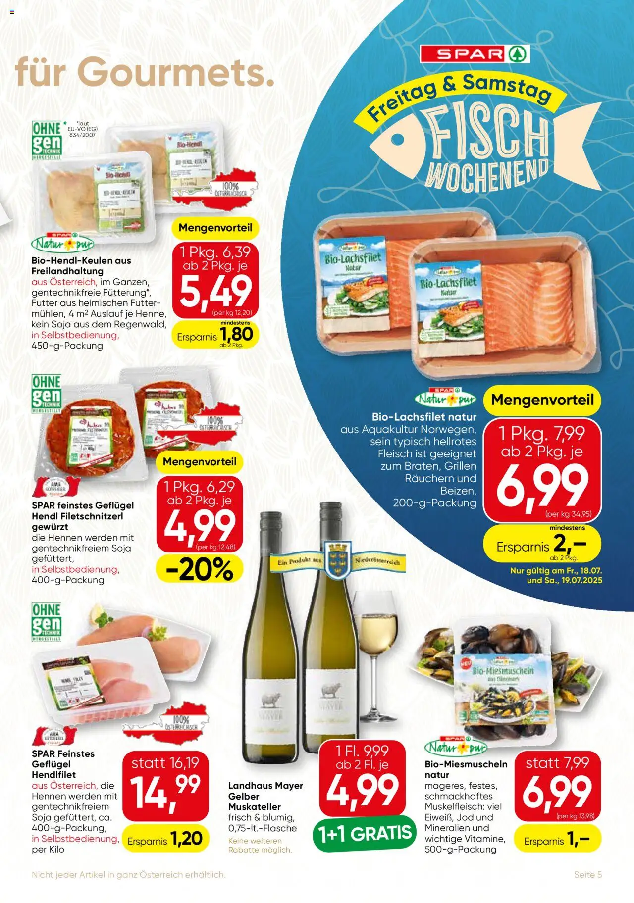 SPAR Gourmet Flugblatt - Seite 5- gültig ab 17.07.2025