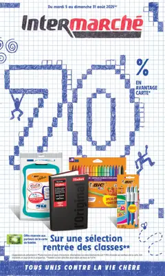 Aperçu Intermarché - 70% en avantage carte sur une sélection rentrée des classes valable à partir du 05/08/2025