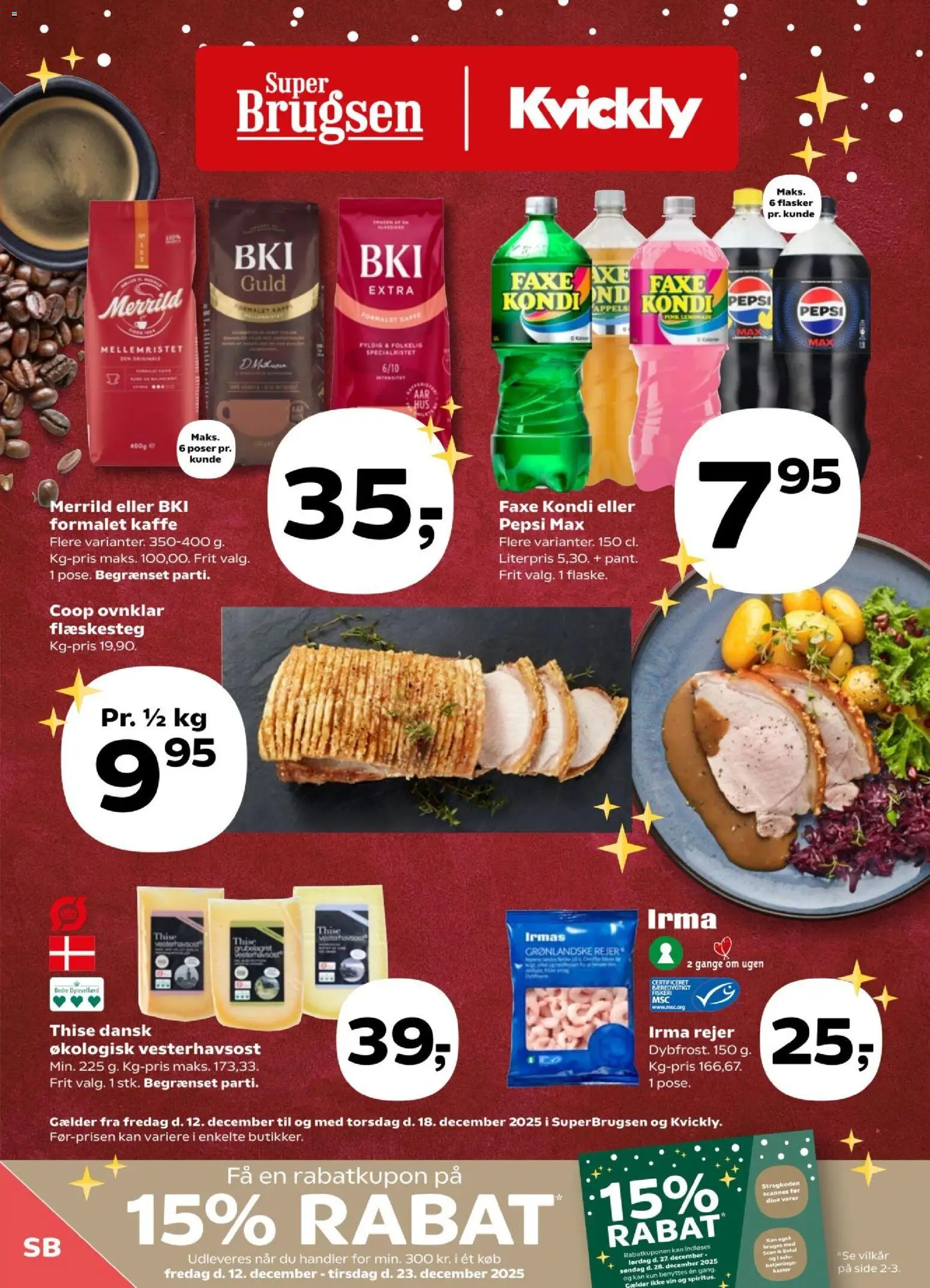 Super Brugsen - Tilbudsavis - side 1- gyldig fra 12/12/2025