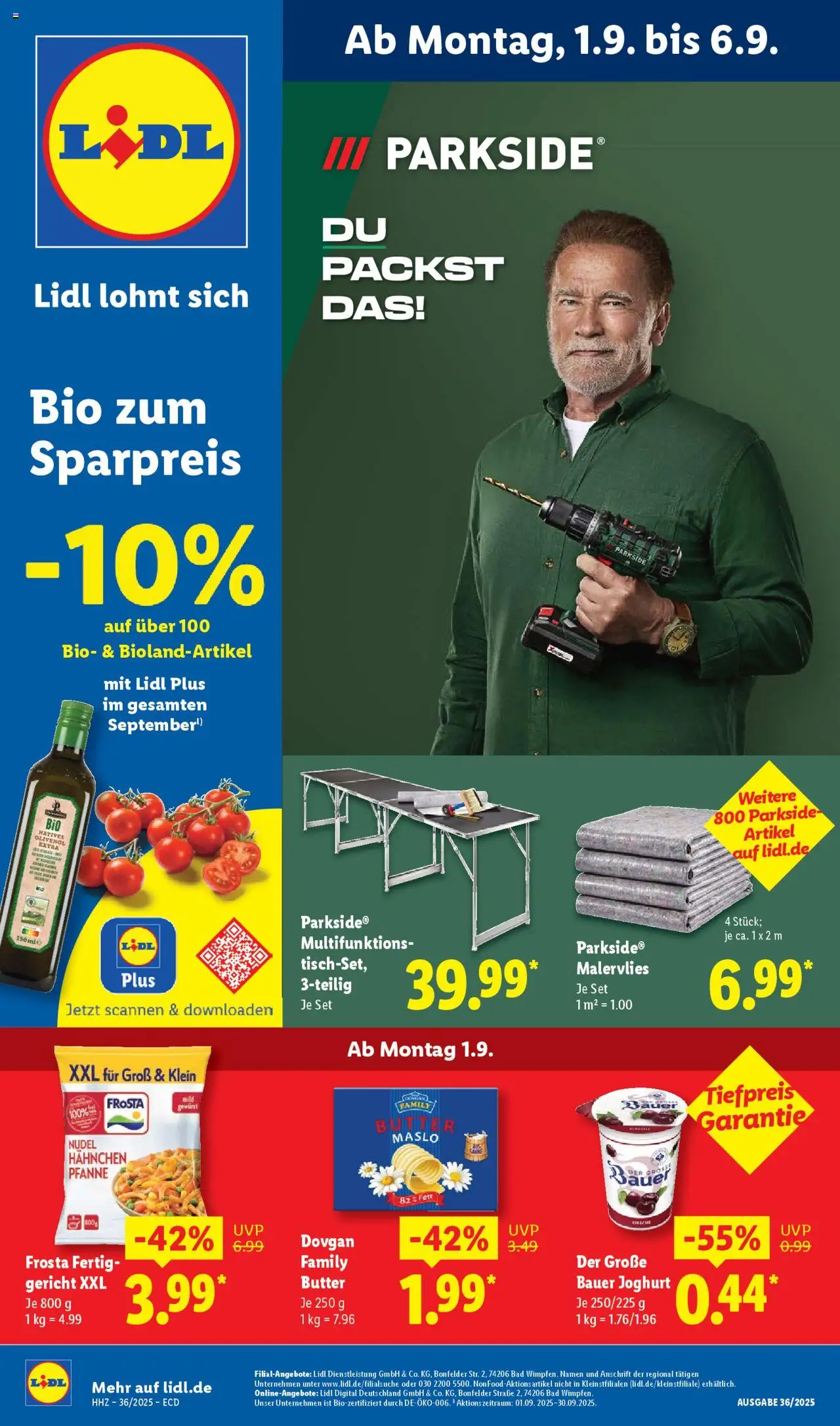 Lidl Prospekt 	 - Seite 1 - gültig ab 01.09.2025