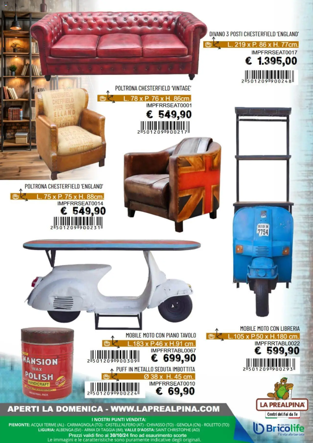 Catalogo - Mobili Etnici in Vero Legno La Prealpina	 - pagina 8 - valido dal 27/09/2024