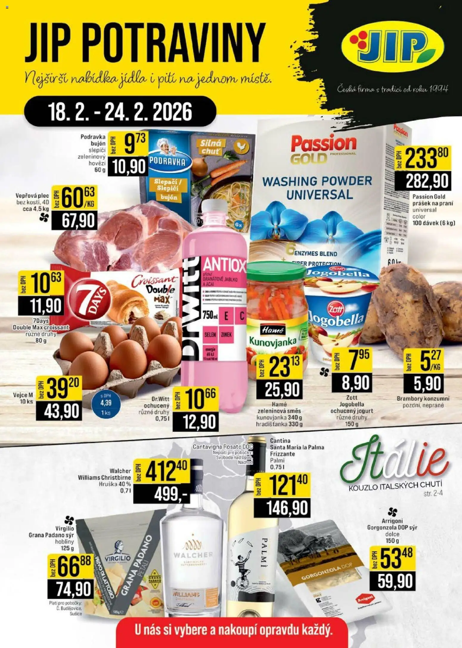 Jip leták - Cash & Carry - strana 1- platný od 18.02.2026