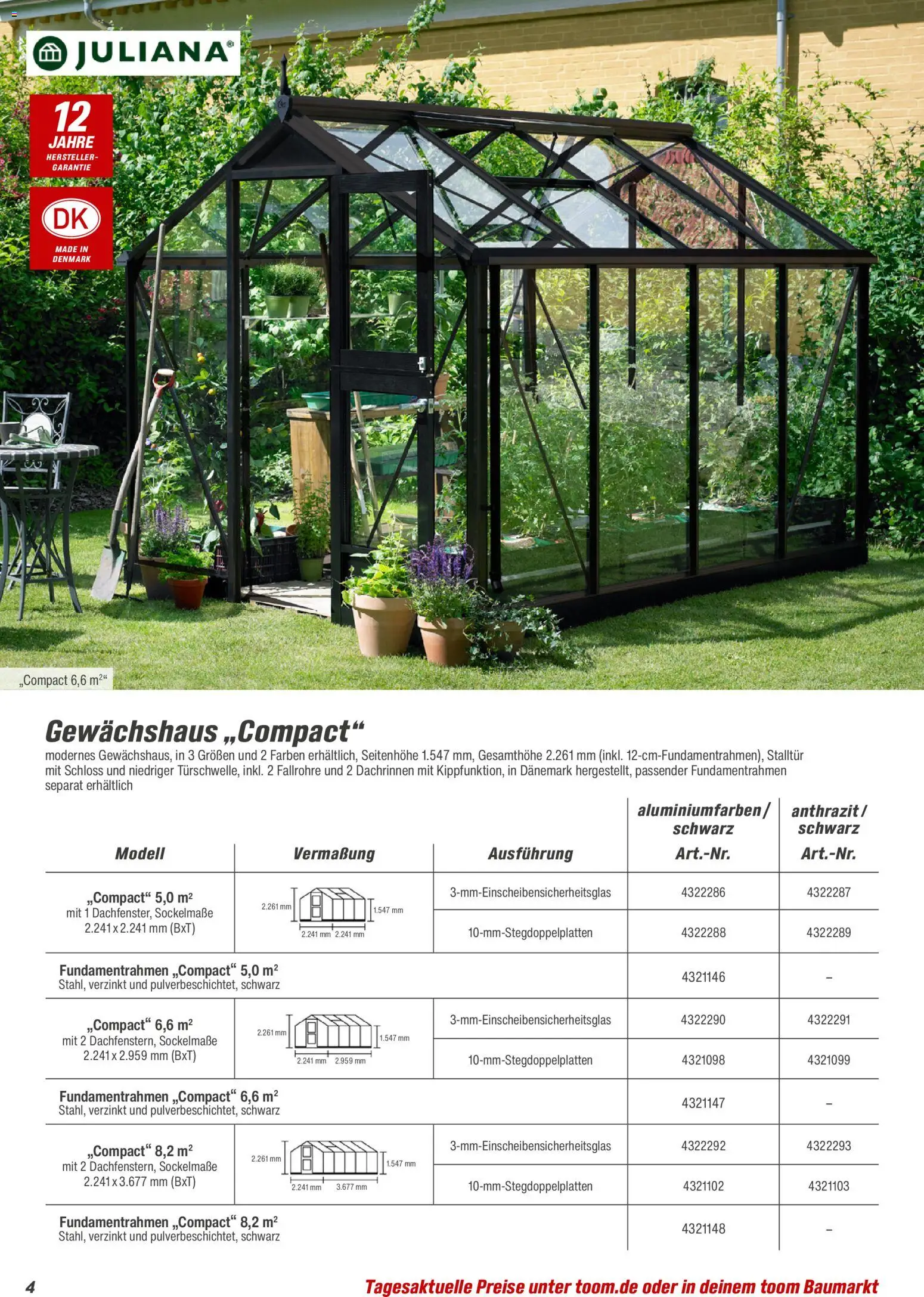 Toom Baumarkt Gewächshäuser & Anzucht 2026 - Seite 4 - gültig ab 01.01.2026