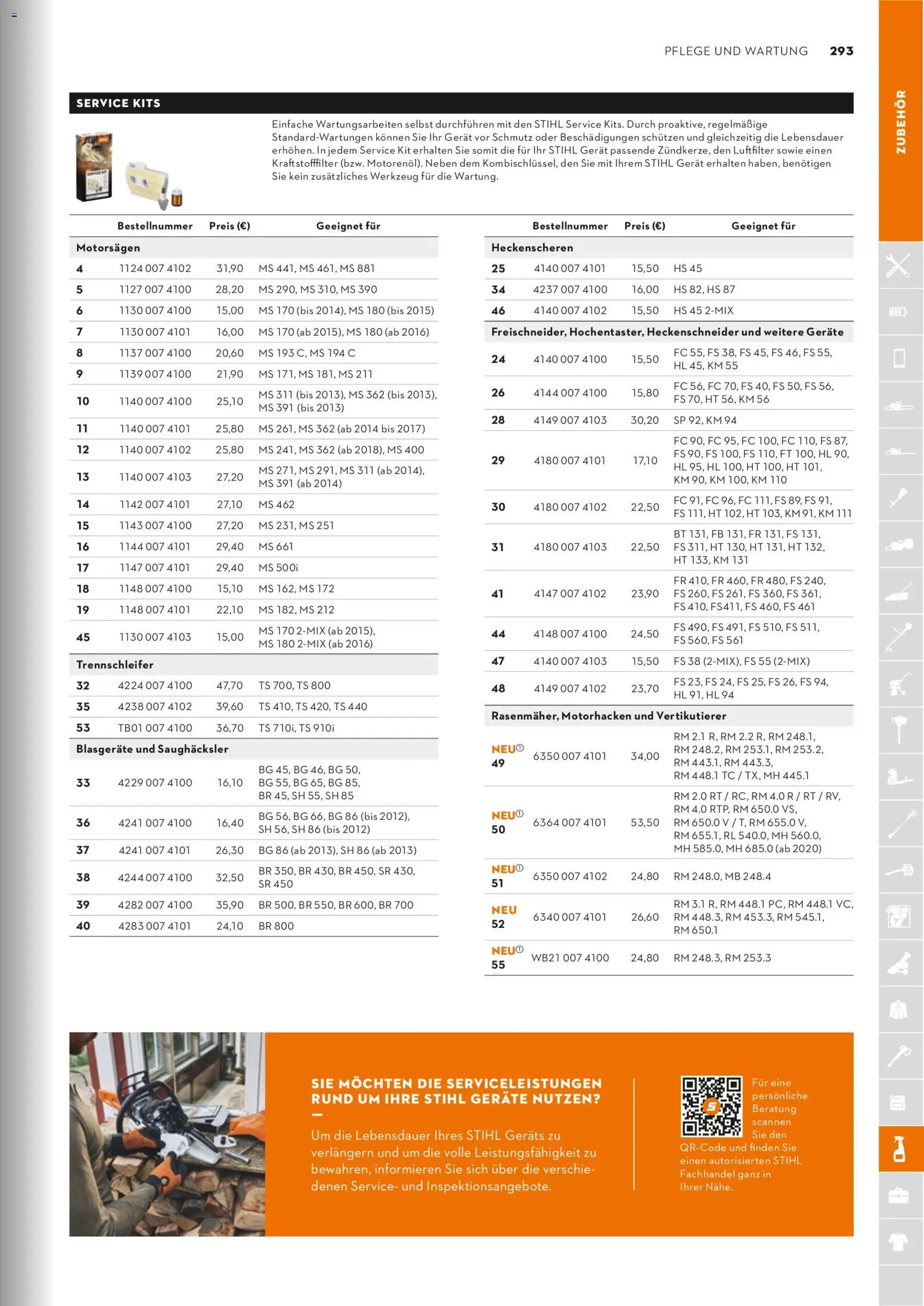 STIHL Katalog - Seite 293 - gültig ab 01.01.2026