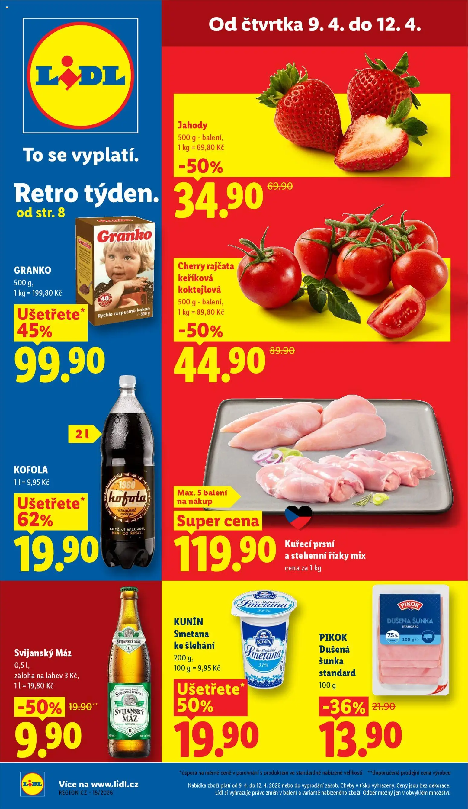 Lidl leták - strana 1- platný od 09.04.2026