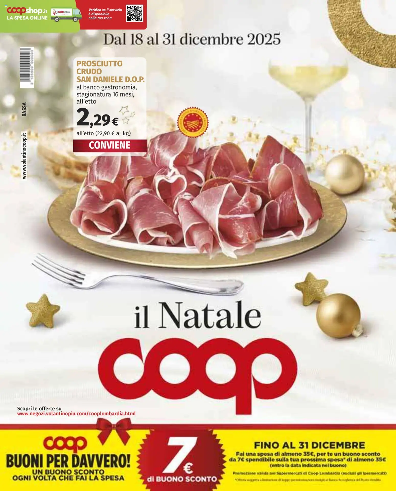 Volantino COOP	 - pagina 1 - valido dal 18/12/2025