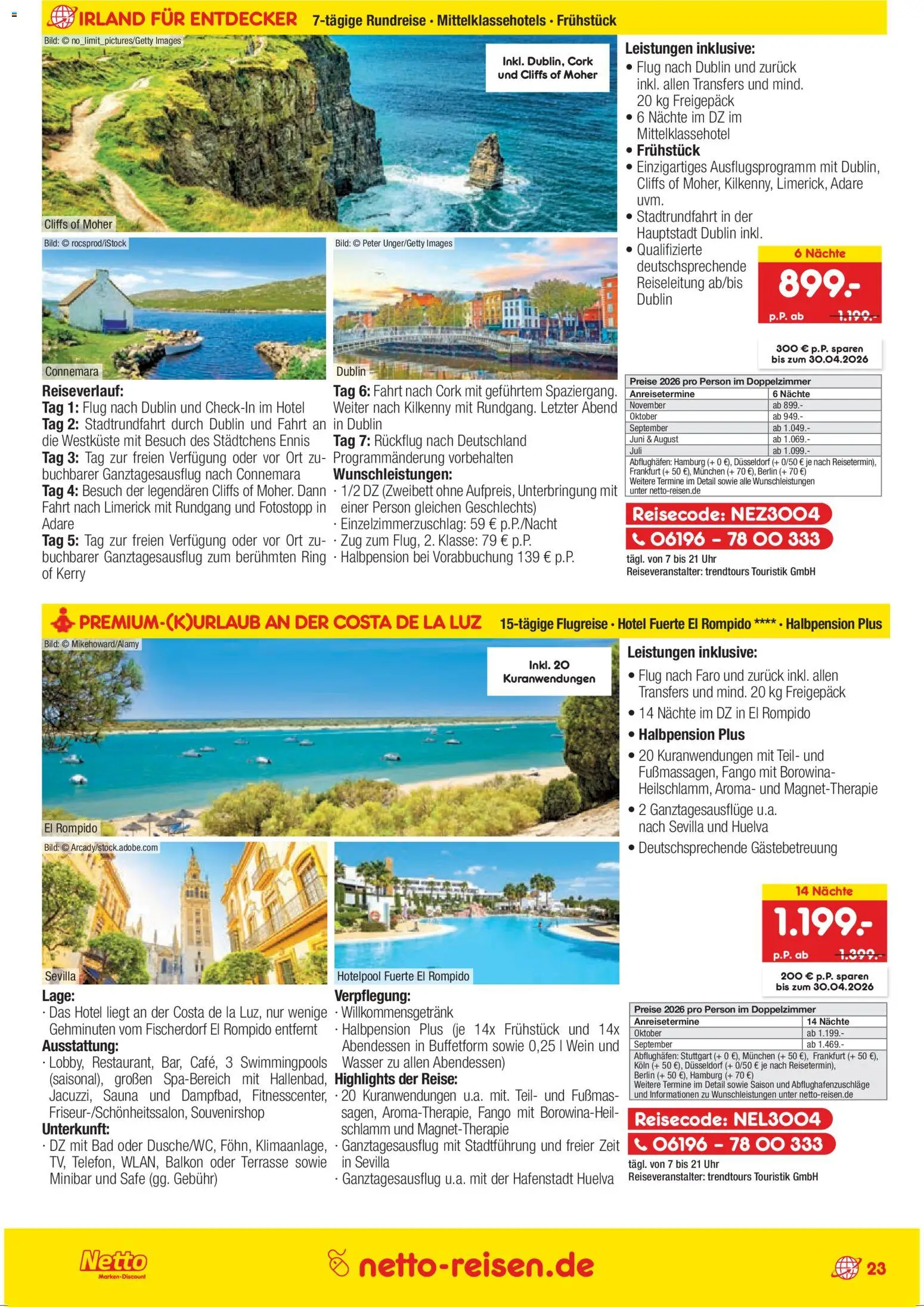 Netto Reisen Prospekt 	 - Seite 23 - gültig ab 26.03.2026