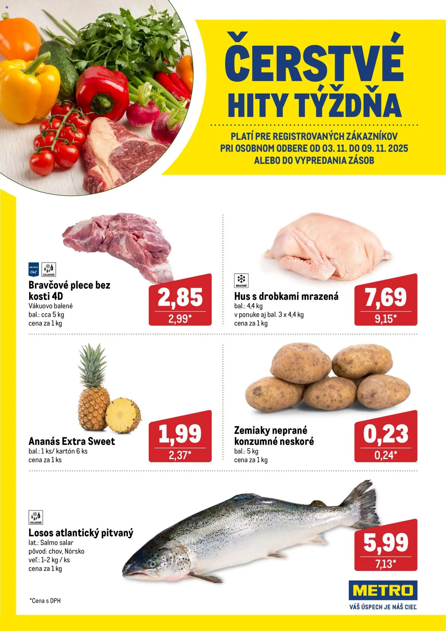 Metro Čerstvé hity týždňa - strana 1- platný od 03.11.2025