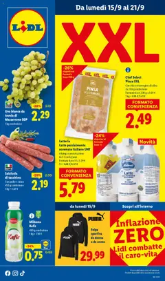 Anteprima Volantino Lidl	 valida dal 15/09/2025