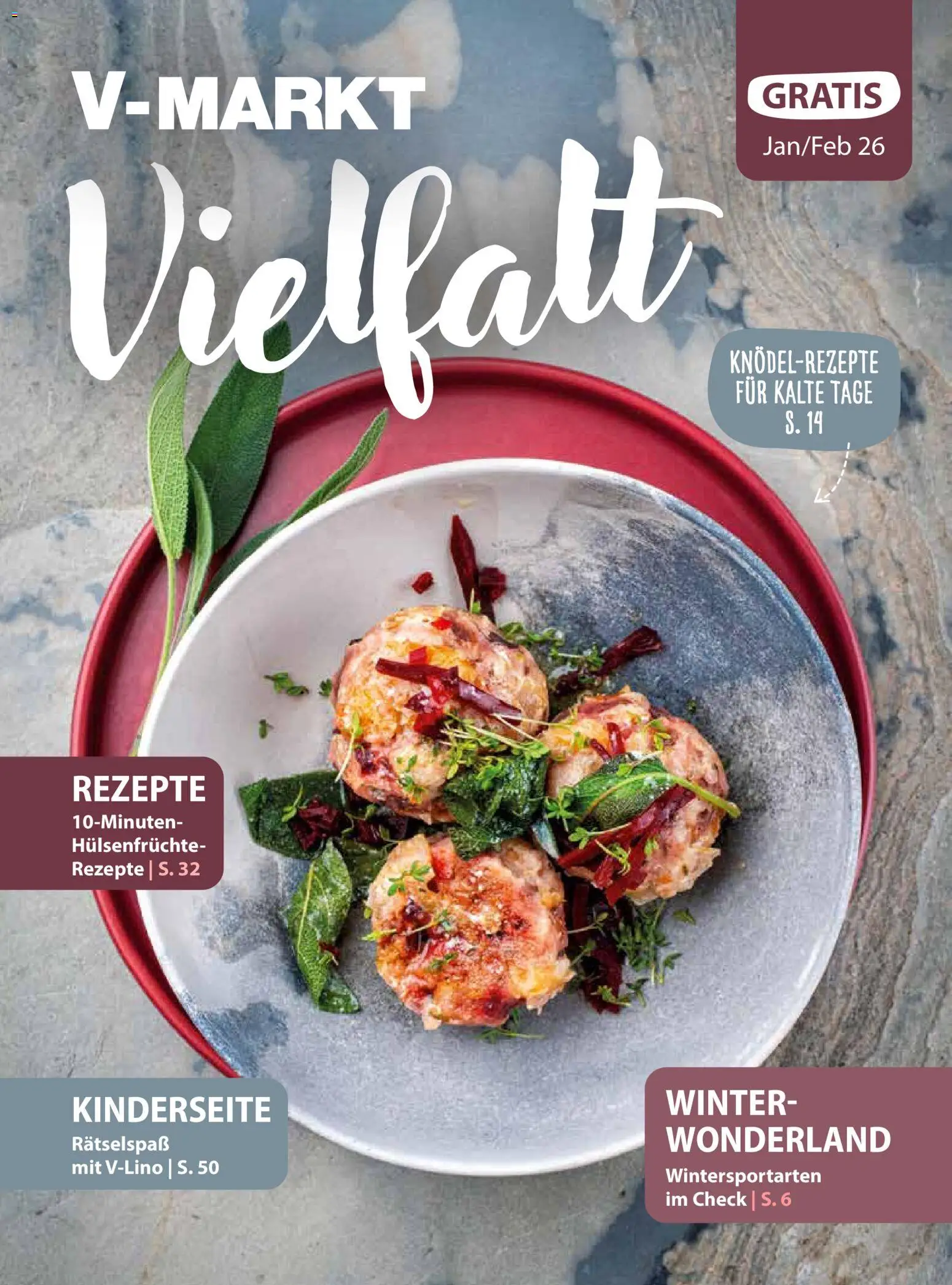 V-Markt - Vielfalt Januar / Februar - Seite 1 - gültig ab 02.01.2026