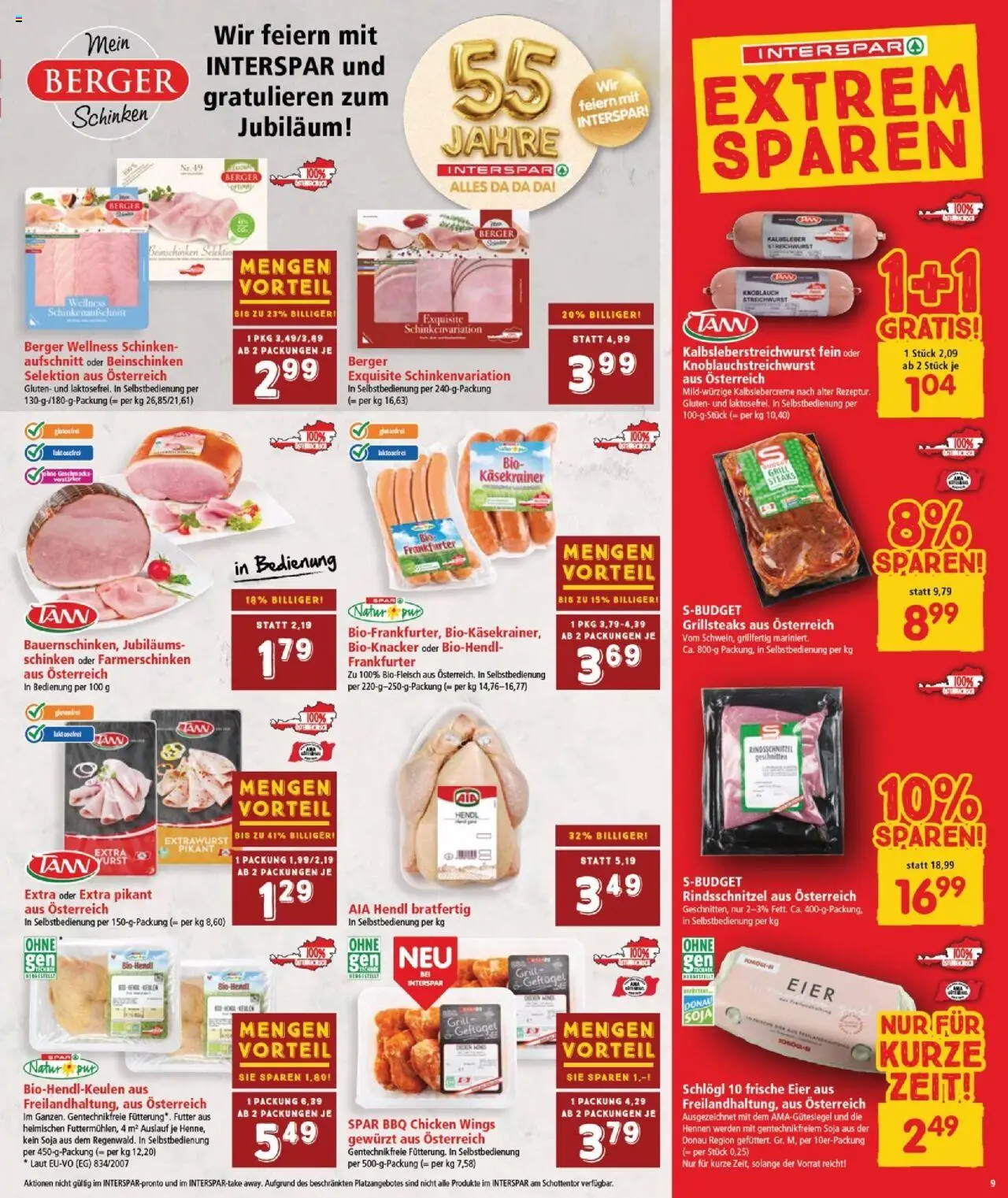 Interspar Flugblatt - Burgenland  - Seite 9- gültig ab 15.07.2025