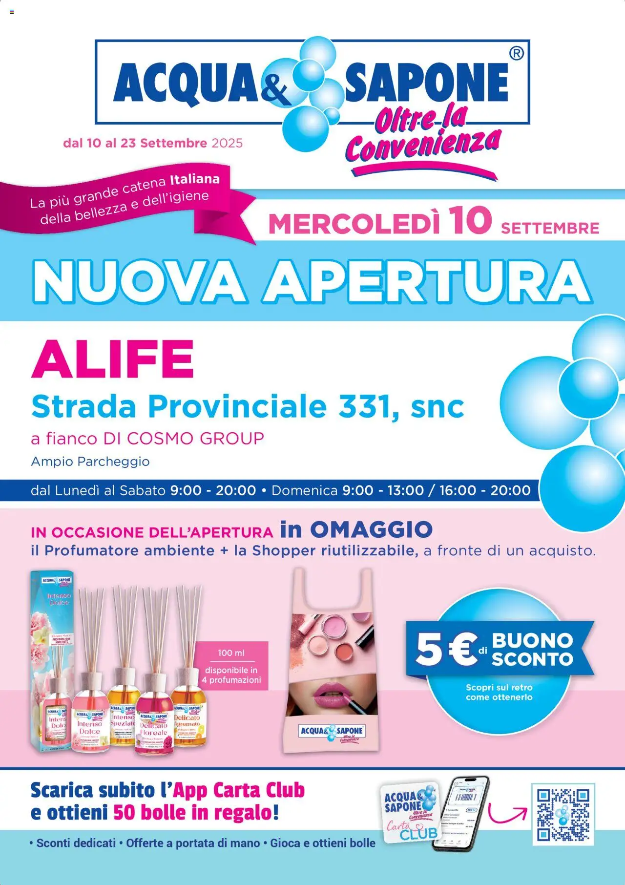 Acqua e Sapone Nuova Apertura - Alife catalogo - pagina 1 - valido dal 10/09/2025