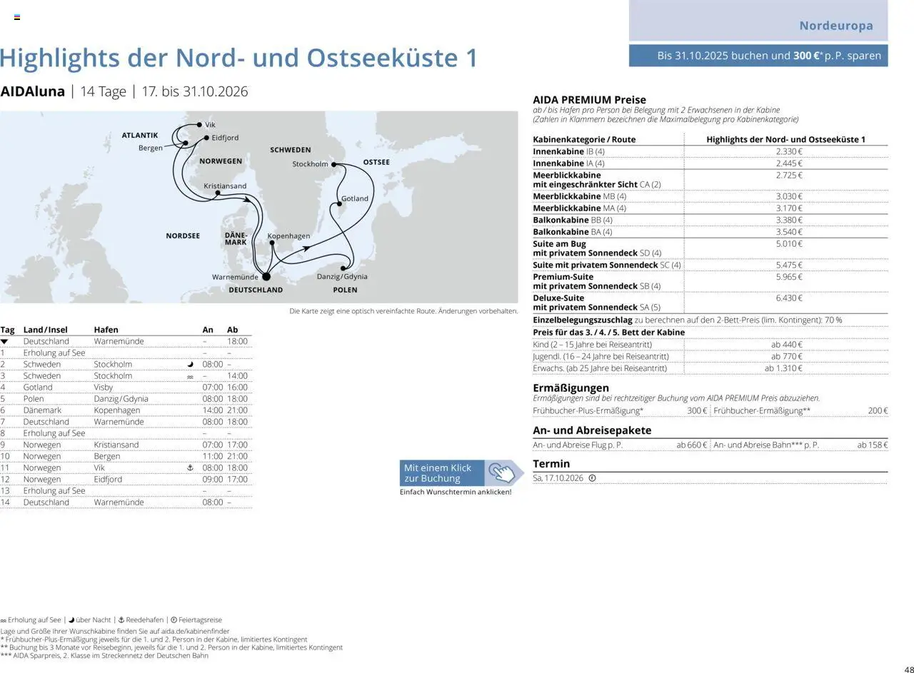 Aida Sommer 2026 - Seite 48 - gültig ab 01.03.2026